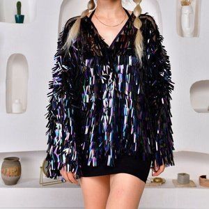 Have one to sell? Sell now Unisex Iridescent Holographic Oil Slick Sequin Kimon
